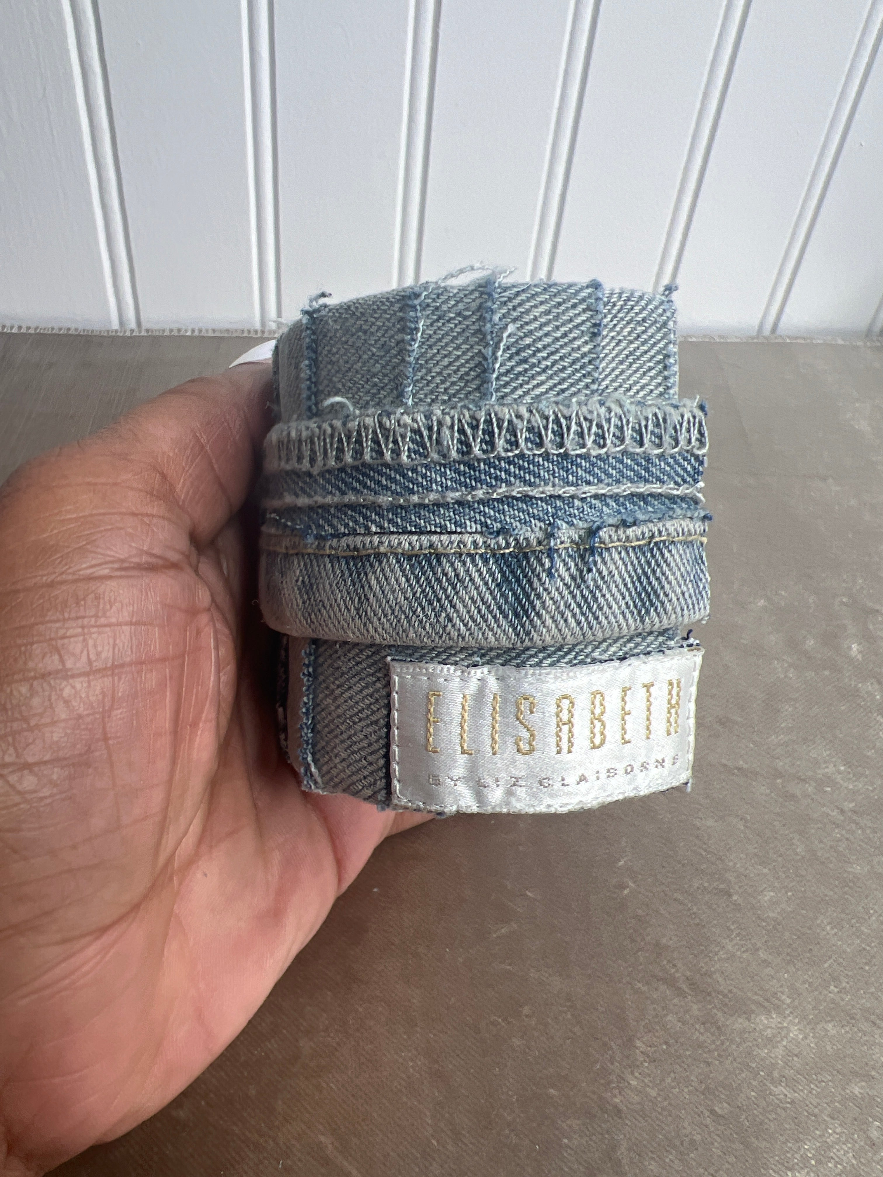 Grunge denim cuff bracelet