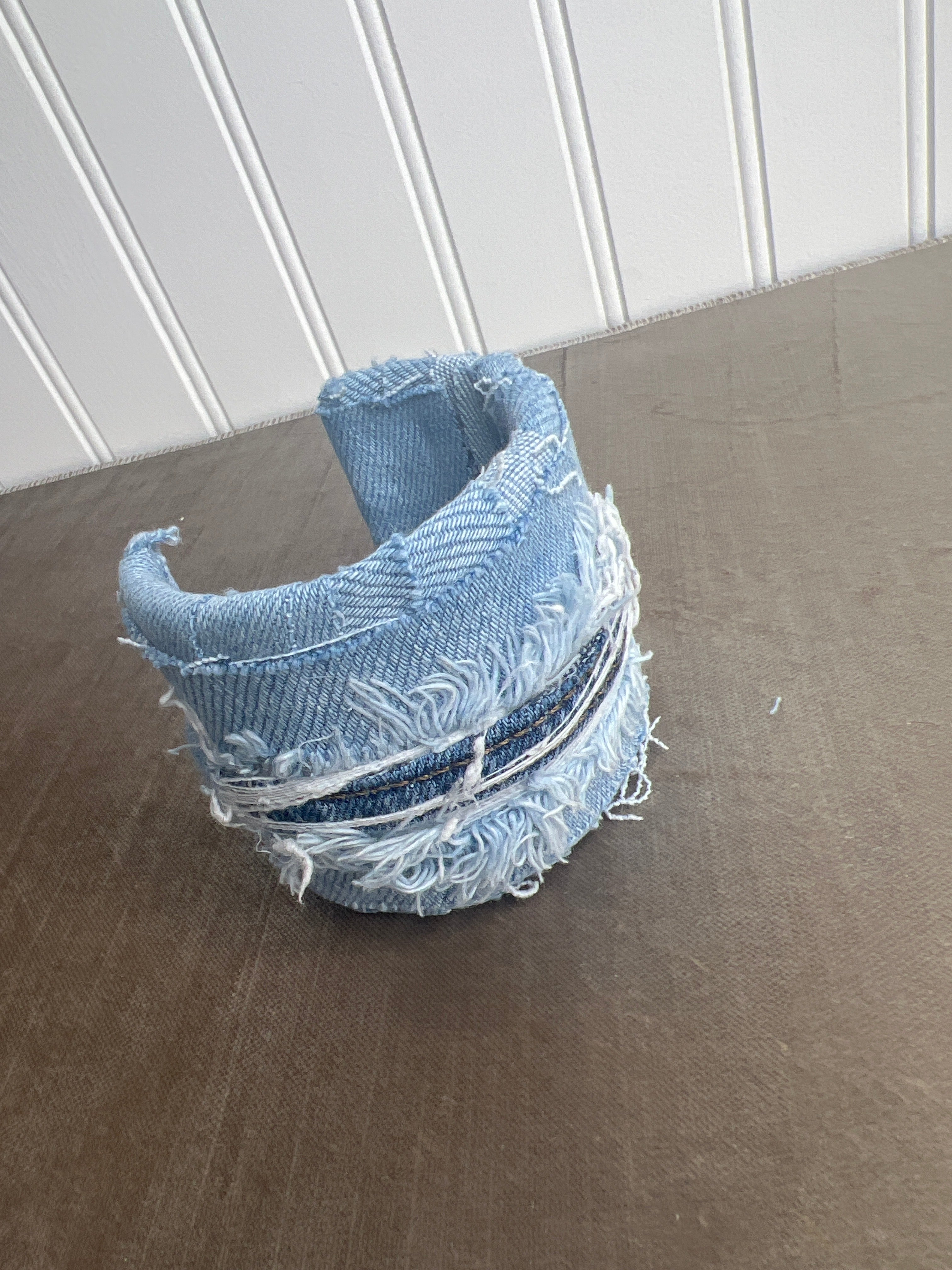 Raw distressed cuff bracelet