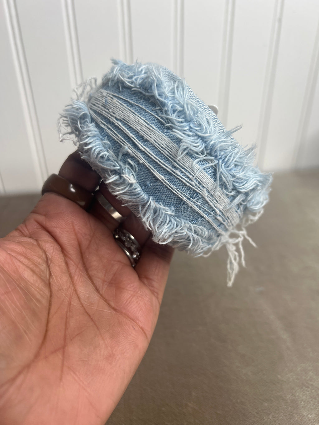 Denim on my wrist bangle