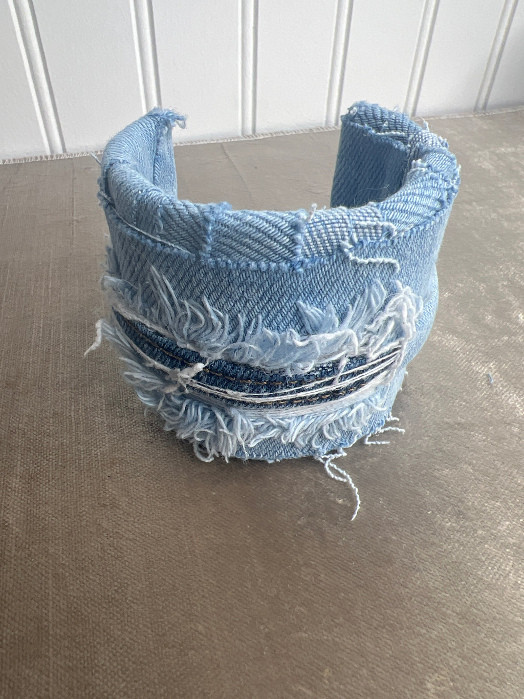Raw distressed cuff bracelet
